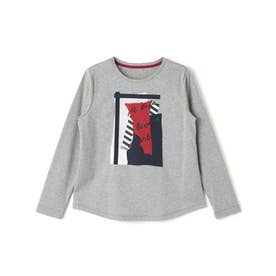 洗える アートTシャツ （グレー）