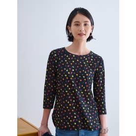 洗える フルーツ柄Tシャツ【イワタニユウスケ】 （ネイビー）