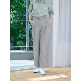後ろウエストゴムタックパンツ （グレー）