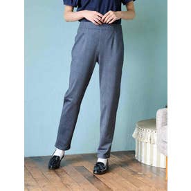 【ストレッチ 洗える】リバーシブルのウエストゴムパンツ （ネイビー）