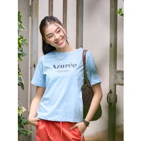 ラバープリントロゴTシャツ （サックスブルー）