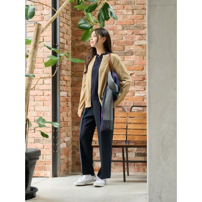 クルーネックカーディガン【ZEGNA BARUFFA】【セットアップ】 （ブラック）｜詳細画像