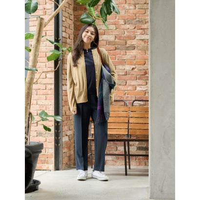 クルーネックカーディガン【ZEGNA BARUFFA】【セットアップ】 （ブラック）｜詳細画像