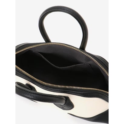 ラインテープショルダー付ボストンBag（ホワイト）｜詳細画像