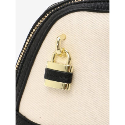 ラインテープショルダー付ボストンBag（ホワイト）｜詳細画像