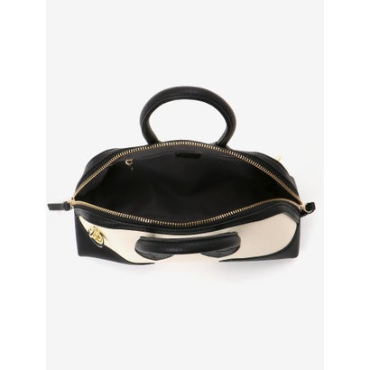 ラインテープショルダー付ボストンBag（ホワイト）｜詳細画像