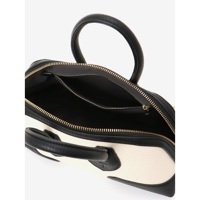 ラインテープショルダー付ボストンBag（ホワイト）｜詳細画像