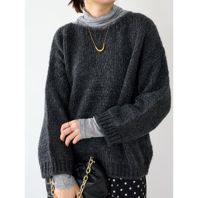 TRICOTS JEAN MARC ボートネックニット （グレー）