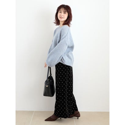TRICOTS JEAN MARC ボートネックニット （ブルー）｜詳細画像