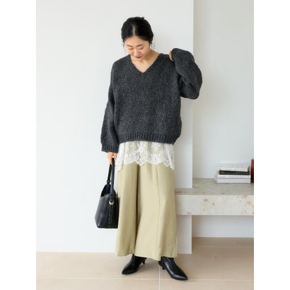 TRICOTS JEAN MARC Vネックニット （パープル）｜詳細画像