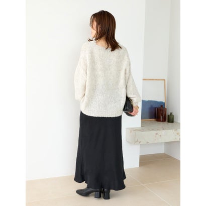 TRICOTS JEAN MARC Vネックニット （ホワイト）｜詳細画像