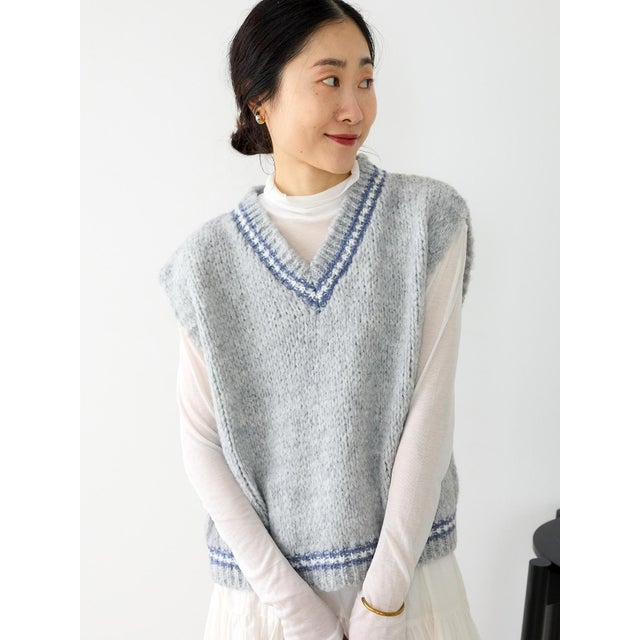TRICOTS JEAN MARC チルデンベスト （グレー）