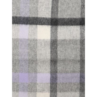 ルクールブラン le.coeur blanc TWEEDMILLチェックストール （ブラウン）｜詳細画像