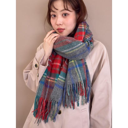 ルクールブラン le.coeur blanc TWEEDMILLチェックストール （ベージュ）｜詳細画像