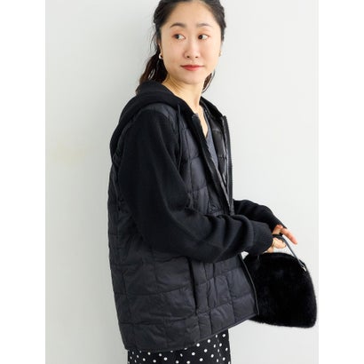 ルクールブラン le.coeur blanc TAION KNIT DOCKING DOWN JACKET （ブラック）｜詳細画像