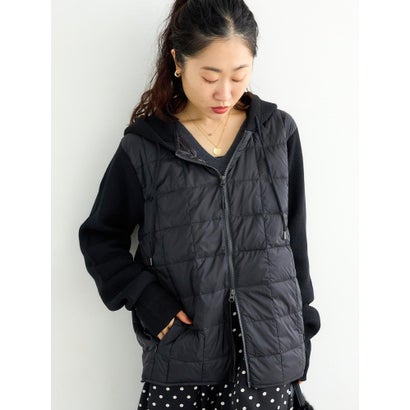 ルクールブラン le.coeur blanc TAION KNIT DOCKING DOWN JACKET （ブラック）｜詳細画像