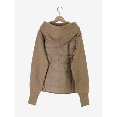 ルクールブラン le.coeur blanc TAION KNIT DOCKING DOWN JACKET （ブラック）｜詳細画像