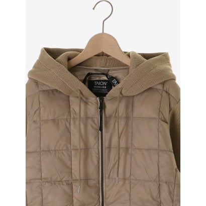 ルクールブラン le.coeur blanc TAION KNIT DOCKING DOWN JACKET （ブラック）｜詳細画像