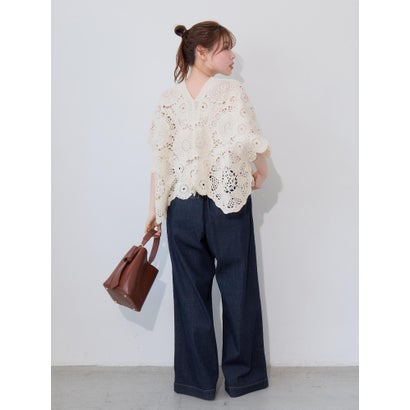 TORRAZZO DONNAクロシェレースブラウス （ホワイト）｜詳細画像