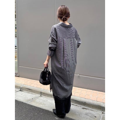 フロントホックスキッパーワンピ （ネイビー）｜詳細画像