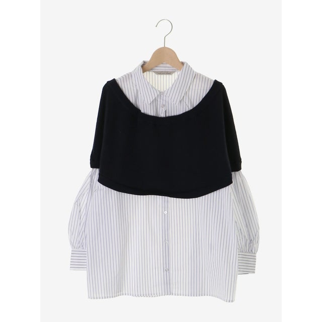 TORRAZZO DONNAレイヤードトップス （ネイビー）