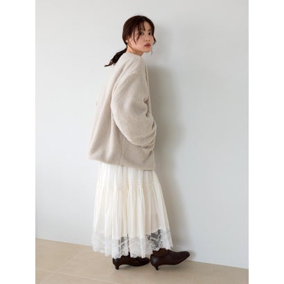 ルクールブラン le.coeur blanc リバーシブルボアブルゾン （ベージュ）｜詳細画像