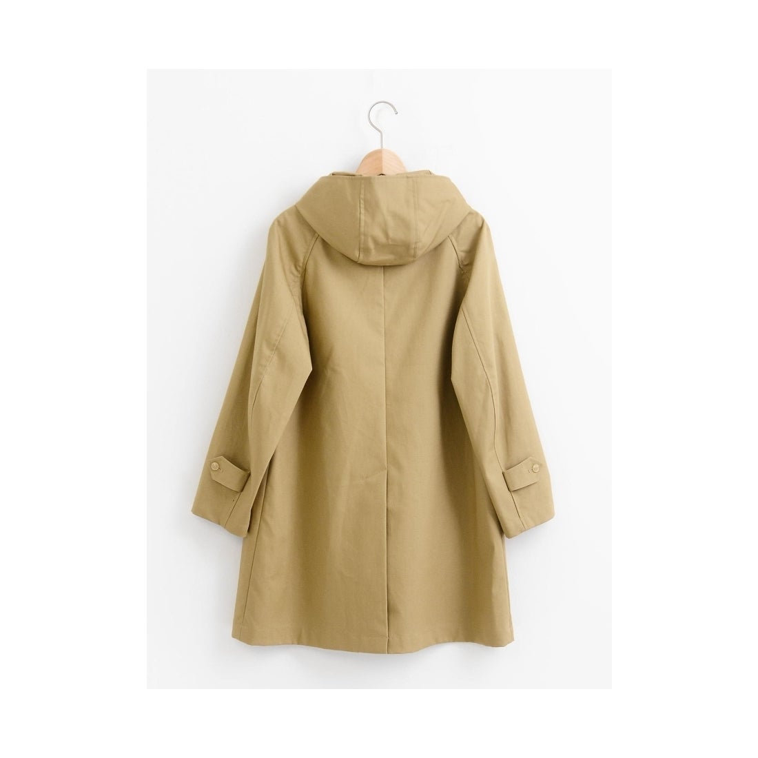 le.coeur blanc ORCIVALボンディングフードラグランコート ベージュ 