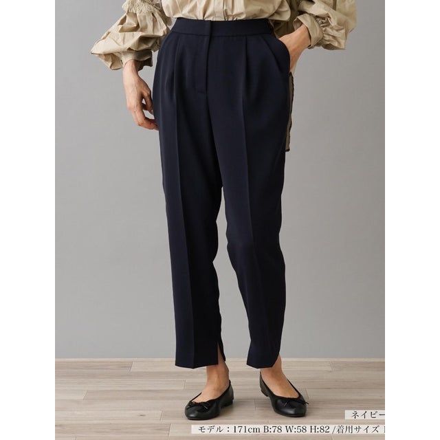 イージークロップドパンツ【NEMIKA】 （ネイビー）