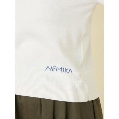 クルーネックニット【NEMIKA】 （ネイビー）｜詳細画像