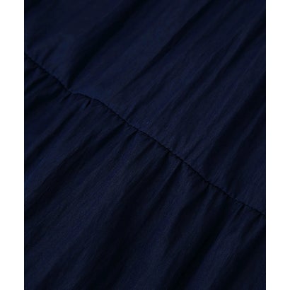 Navy Bow Strap Tiered Midi Dress （Navy）｜詳細画像