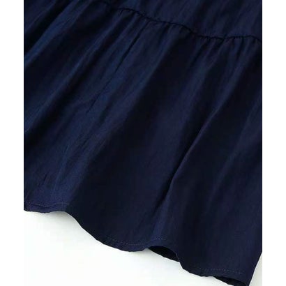 Navy Bow Strap Tiered Midi Dress （Navy）｜詳細画像