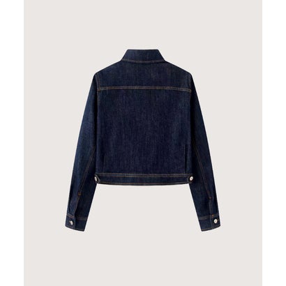 Cropped Lapel Denim Jacket （Blue）｜詳細画像