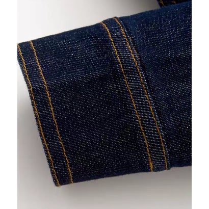 Cropped Lapel Denim Jacket （Blue）｜詳細画像