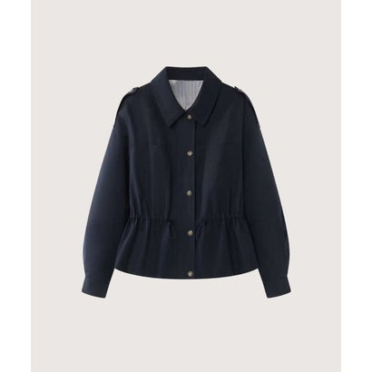 Waisted Trench Jacket （Navy）｜詳細画像