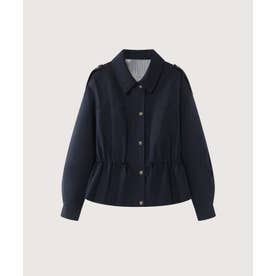 Waisted Trench Jacket （Navy）