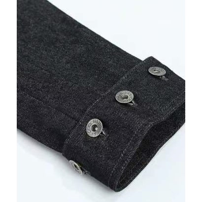Cropped Half Collar Denim Jacket （Blue）｜詳細画像