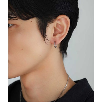 【限定展開】“LH-1”ツイストフープピアス/スペシャルパッケージ/サージカルステンレス（金属アレルギー対応） （シルバー）｜詳細画像
