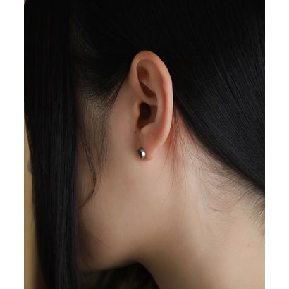 “LH-1”サークルコインスタッズピアス（2点セット）（シルバー×ブラック）/スペシャルパッケージ/サージカルステンレス （シルバー×ブラック）｜詳細画像