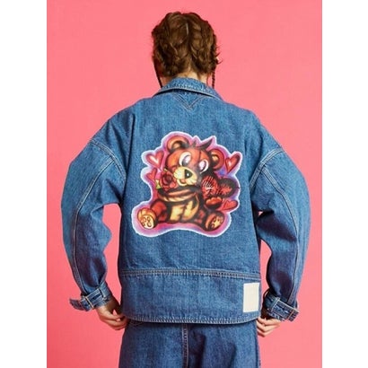 Littlesunnybite airbrushed denim jacket Custom Airbrush Denim 