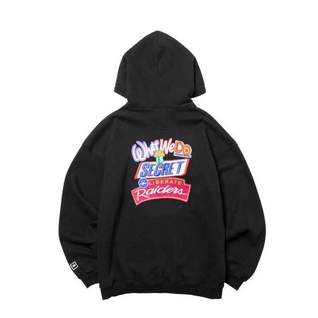 エンブロイダリー フーディ（EMBROIDERY HOODIE） （BLACK）