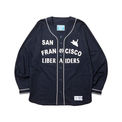 リベレイダース Liberaiders フランネル ベースボールシャツ（FLANNEL BASEBALL SHIRT） （NAVY）｜詳細画像