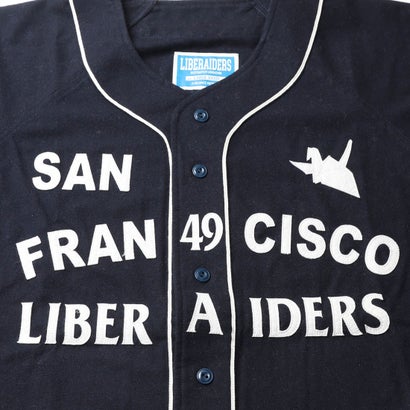リベレイダース Liberaiders フランネル ベースボールシャツ（FLANNEL BASEBALL SHIRT） （NAVY）｜詳細画像