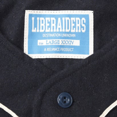 リベレイダース Liberaiders フランネル ベースボールシャツ（FLANNEL BASEBALL SHIRT） （NAVY）｜詳細画像