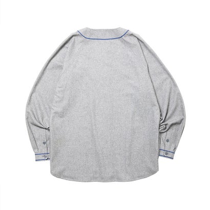 リベレイダース Liberaiders フランネル ベースボールシャツ（FLANNEL BASEBALL SHIRT） （GRAY）｜詳細画像