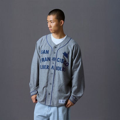 リベレイダース Liberaiders フランネル ベースボールシャツ（FLANNEL BASEBALL SHIRT） （GRAY）｜詳細画像