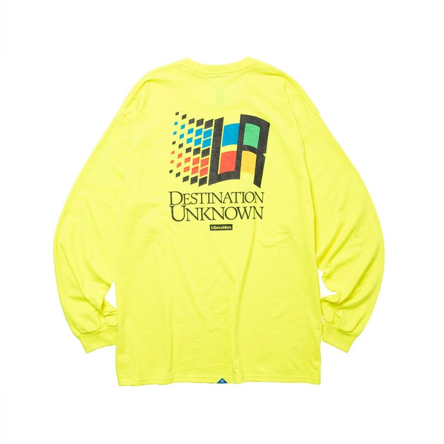 オーバーサイズ ロゴ ロングスリーブTシャツ（OS LOGO L/S TEE?） （LIME）