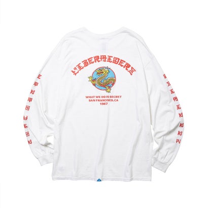 リベレイダース Liberaiders ドラゴン ロングスリーブTシャツ（DRAGON L/S TEE） （WHITE）｜詳細画像