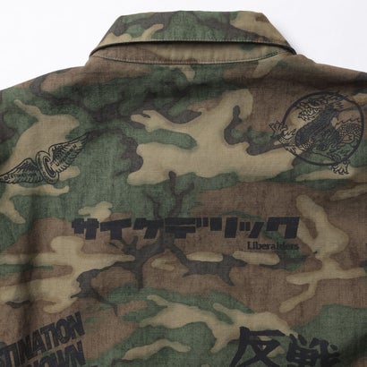 リベレイダース Liberaiders ハンドライティング カモ コーチ ジャケット（HANDWRITING CAMO COACH JACKET） （CAM）｜詳細画像