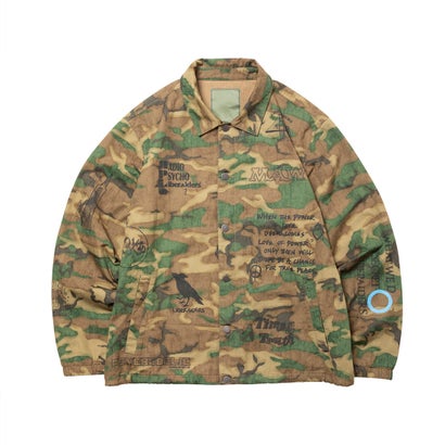 リベレイダース Liberaiders ハンドライティング カモ コーチ ジャケット（HANDWRITING CAMO COACH JACKET） （CAM）｜詳細画像