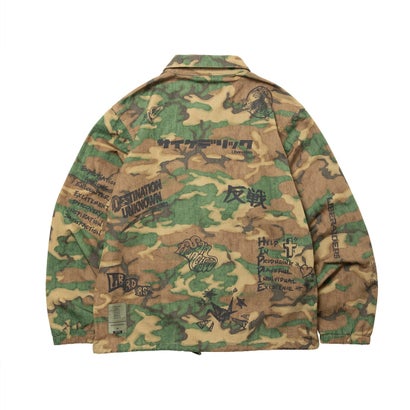 リベレイダース Liberaiders ハンドライティング カモ コーチ ジャケット（HANDWRITING CAMO COACH JACKET） （CAM）｜詳細画像
